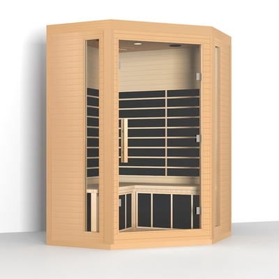 Low Emf Hemlock Indoor Home ซาวน่าอินฟราเรดสำหรับการลดน้ำหนัก 3 ~ 4 Person