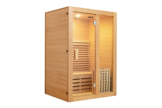 3KW แคนาดาซีดาร์หนึ่งคนห้องซาวน่าอบไอน้ำห้องอบไอน้ำไม้กระท่อม
