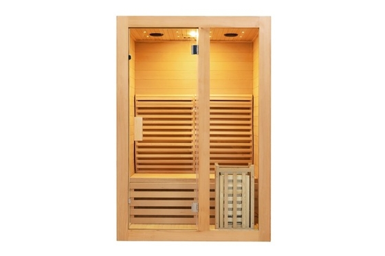 3KW แคนาดาซีดาร์หนึ่งคนห้องซาวน่าอบไอน้ำห้องอบไอน้ำไม้กระท่อม