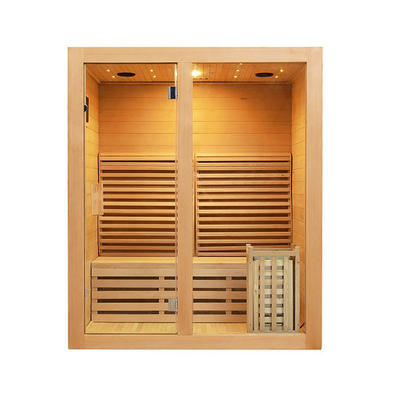 Red Cedar Wooden Steam Room ชุดซาวน่าในร่มสำหรับ 3 ท่าน