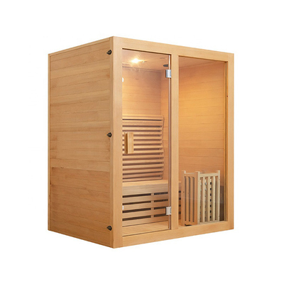 Red Cedar Wooden Steam Room ชุดซาวน่าในร่มสำหรับ 3 ท่าน