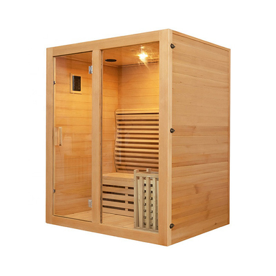 Red Cedar Wooden Steam Room ชุดซาวน่าในร่มสำหรับ 3 ท่าน