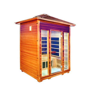 OEM Far Infrared Sauna นอก Red Cedar 4 คนซาวน่ากลางแจ้ง