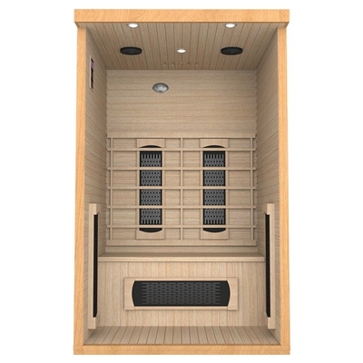 Red Cedar Wooden Pure Infrared Home ห้องซาวน่าไฟฟ้าสำหรับ Body Fitness