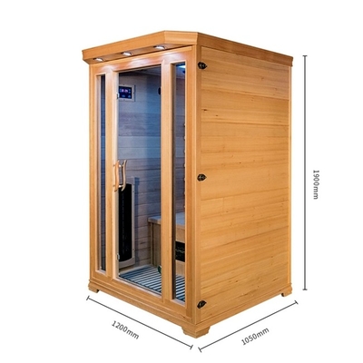 Custom Home Hemlock 2 คนห้องซาวน่าอินฟราเรดพร้อม Oxygen Ionizer