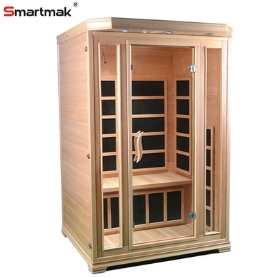 Hemlock ลดน้ำหนัก 2 คน Radiant Infrared Sauna สำหรับใช้ในบ้าน