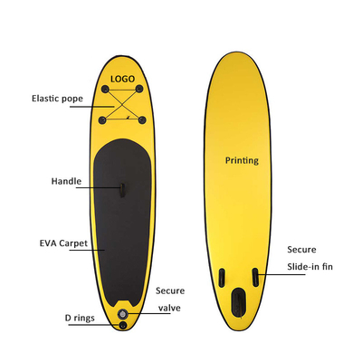 10 ซม. Blow Up Sup Inflatable Paddle Board สำหรับการแข่งขันโยคะท่องท่อง