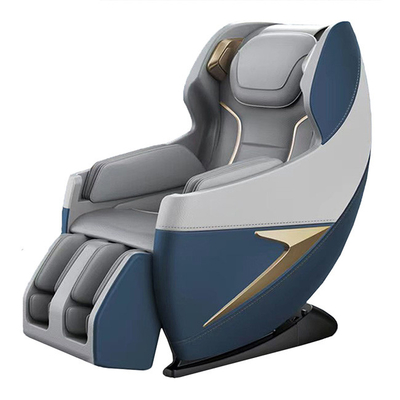 Smartmak 3d เก้าอี้นวดแรงโน้มถ่วงอุ่นผู้เอนกายหนัง PU